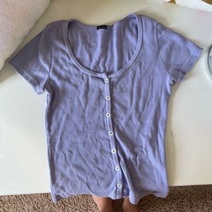 Purple Brandy button top